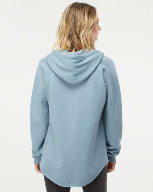 Women's Lightweight California Wave Wash Hoodie (PRM2500) - Image 4